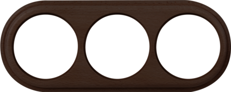 WL15-frame-03 Рамка на 3 поста (венге) арт.WL00341