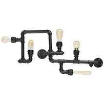 Настенный светильник Ideal Lux PLUMBER PL5 NERO