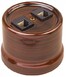 Компьютерная розетка B1-302-TW Тигровое дерево0