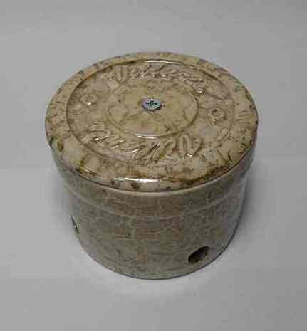 Керамическая распаечная коробка D80 H55 Villaris 2110022, цвет - Marble brown
