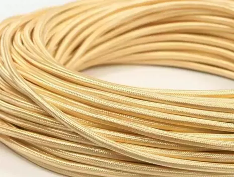 Ретро провод круглый Interior Wire 2х0.75 (Золото шелк) арт.00313864