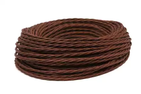 Ретро провод витой Interior Wire 2х0.75 (коричневый) арт.00313897