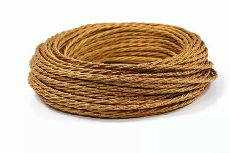 Ретро провод витой Interior Wire 3х2.5 (медный шелк) арт.00313933