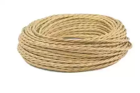 Ретро провод витой Interior Wire 2х0.75 (Песочный шелк) арт.00313934