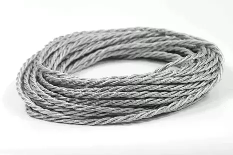 Ретро провод витой Interior Wire 3х2.5 (серебристый шелк) арт.00313968