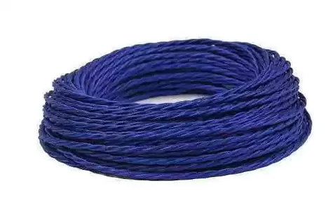Ретро провод витой Interior Wire 2х2.5 (синий шелк) арт.00313985