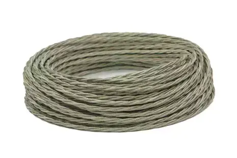 Ретро провод витой Interior Wire 2х2.5 (титановый шелк) арт.00313999