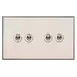 Ретро выключатель 4-кл (проходной), Ледяной шифон, GC204-2-SS TJ Electric0