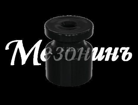 Изолятор пластиковый для наружного монтажа витой электропроводки, D 20х24мм, ТМ МезонинЪ, серия Усадьба, черный, GE30025-05