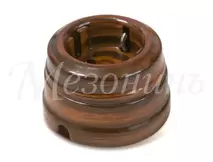 Ретро розетка с заземлением, жакаранда МезонинЪ, GE70301-67