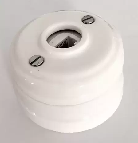 Ретро розетка для интернета, белая МезонинЪ, GE70341-01