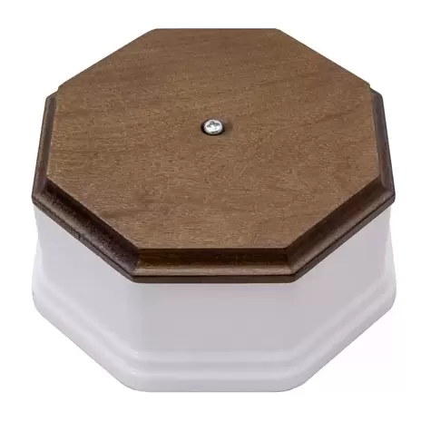 Распаечная коробка большая D100 белый/дуб коричневый PL.BOX.2WT.DK