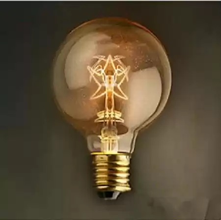 Лампа Эдисона Retronik G80 Звезда, 220V E27 60W Янтарное стекло, арт. Ret-G80SA-60W-E27