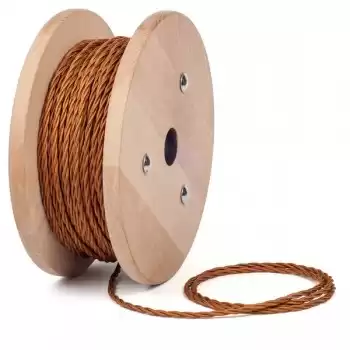 Витой ретро провод, 2x2.5, медь глянец, RL-03694, Reletika