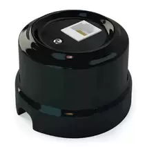 Ретро розетка интернет, Retrika, черный, RS-INT-08