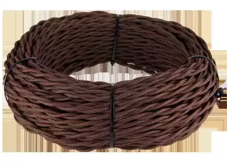 Ретро кабель витой 2х1,5 (коричневый) арт.W6452514