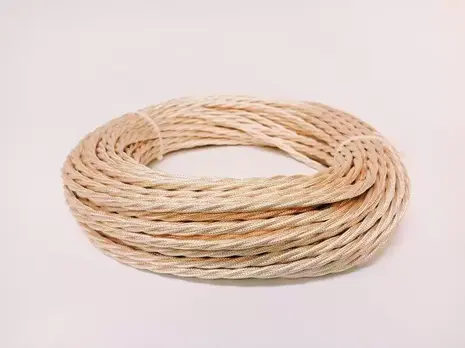 Ретро провод круглый Interior Wire 2х2.5 (Чайная роза шелк) арт.00325019