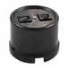 В1-302-23 Bironi Компьютерная ретро розетка RJ45*2, черный B1-302-231
