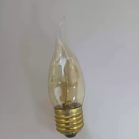 Лампа Эдисона Retronik E27 60Вт C35 свеча на ветру (лампа накаливания), арт. C35-Ret-27