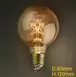 Лампа Эдисона Retronik G80 Звезда, 220V E27 60W Янтарное стекло, арт. Ret-G80SA-60W-E271