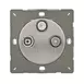 Механизм TV/FM/SAT в сброе, Brushed Steel, Z1EGRTV3S1