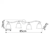 Спот ARTE Lamp A9557PL-4BG