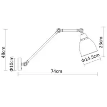 Бра ARTE Lamp A2055AP-1SS