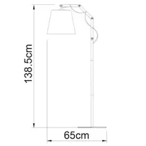 Торшер ARTE Lamp A5700PN-1WH