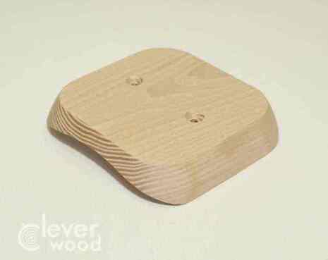 Накладка для одной розетки/выключателя Cleverwood ННМ-220.01.88х88.10.Я