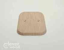 Накладка для сдвоенной розетки Cleverwood ПНМ-0.08.134*88.0 (плоские)15.Я
