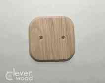 Накладка для одной розетки/выключателя Cleverwood ПНМ-0.08.88*88.0 (плоские)10.Я