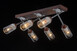 Потолочная люстра Natali Kovaltseva HELSINKI WOOD 81043-6C WOOD,CHROME 413750